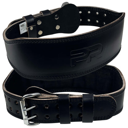 Genuine Leather Gym Lifting Belt [Men's Black]