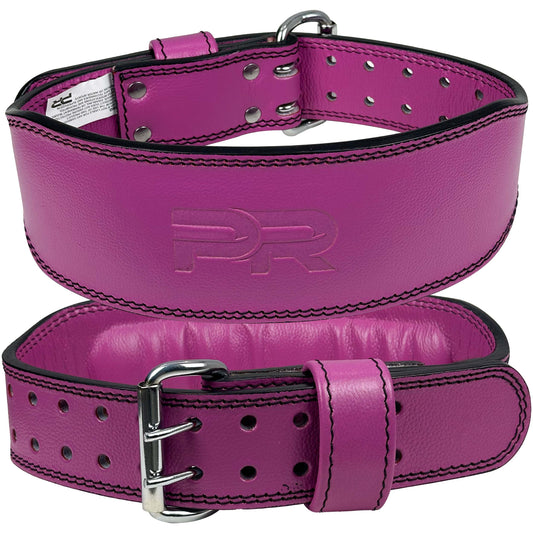 Genuine Leather Gym Lifting Belt [Women's Pink]