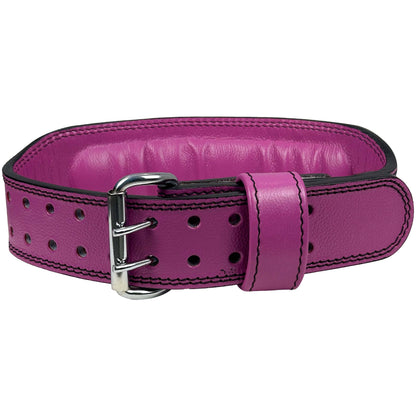 Genuine Leather Gym Lifting Belt [Women's Pink]