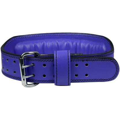 Genine Leather Gym Lifting Belt [Women's Purple]