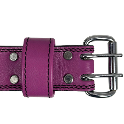 Genuine Leather Gym Lifting Belt [Women's Pink]