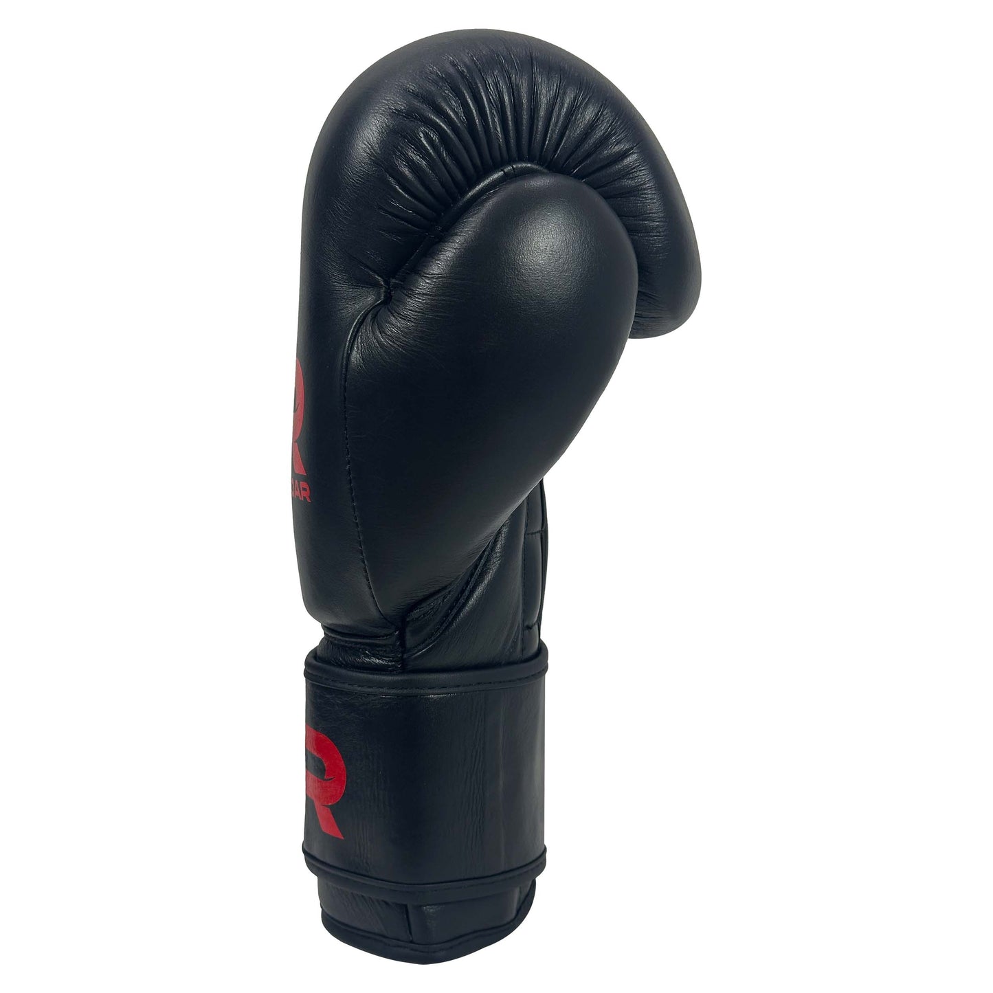 Pure Leather Boxing Gloves Set – Gloves, Hand Wraps & Storage Box [Black]