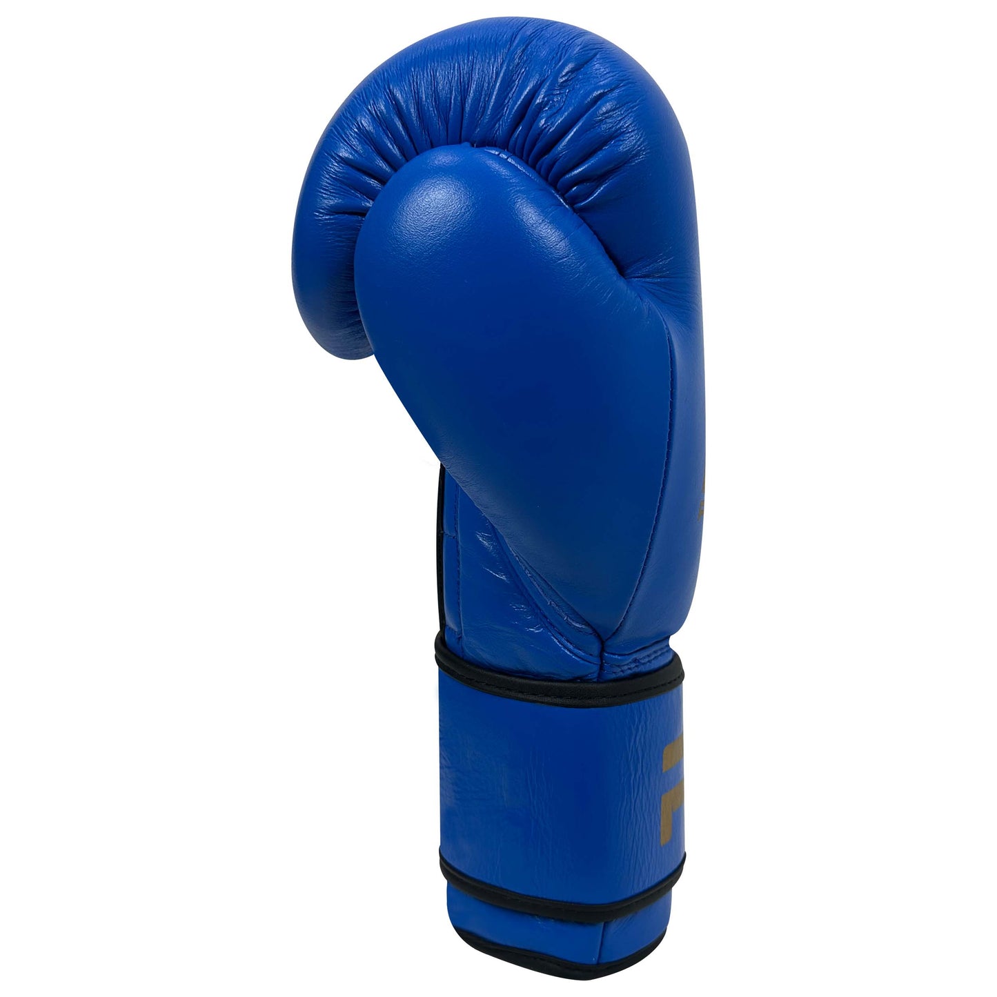 Pure Leather Boxing Gloves Set – Gloves, Hand Wraps & Storage Box [Blue]