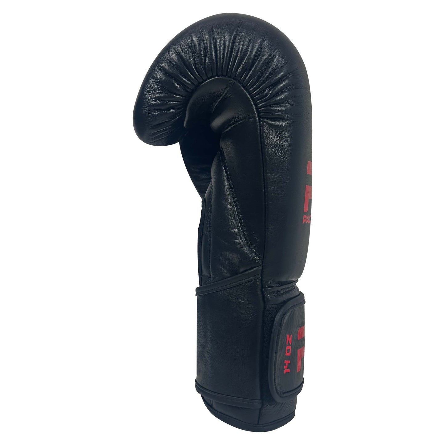 Pure Leather Boxing Gloves Set – Gloves, Hand Wraps & Storage Box [Black]