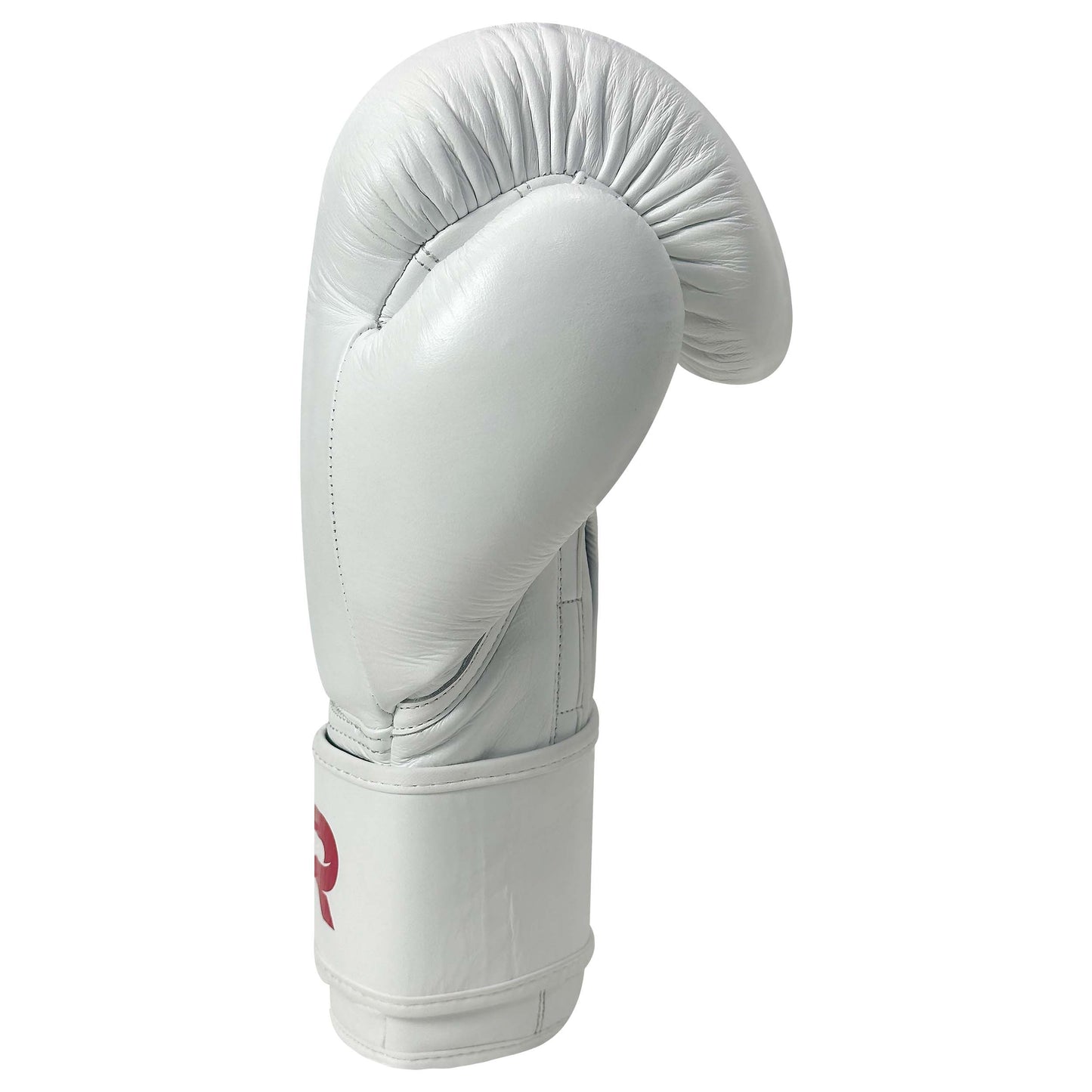 Pure Leather Boxing Gloves Set – Gloves, Hand Wraps & Storage Box [White]