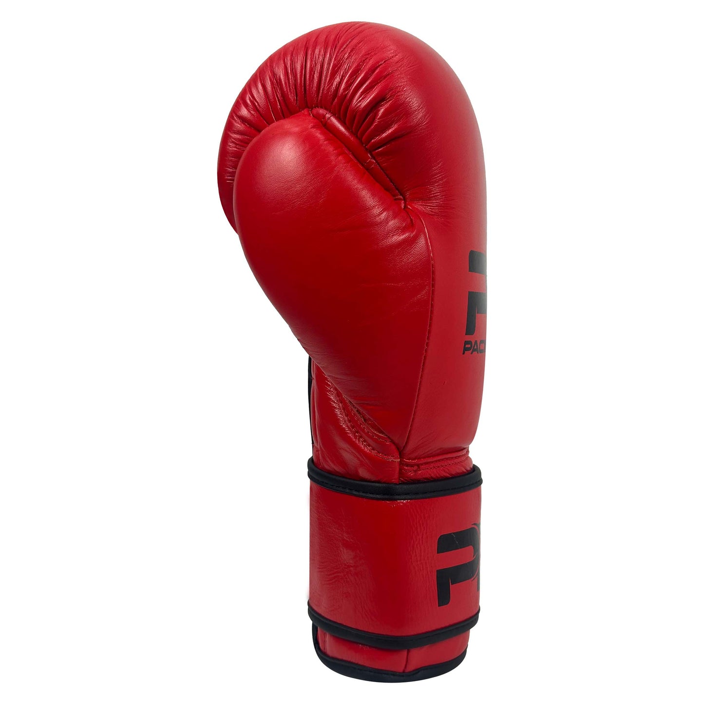 Pure Leather Boxing Gloves Set – Gloves, Hand Wraps & Storage Box [Red]