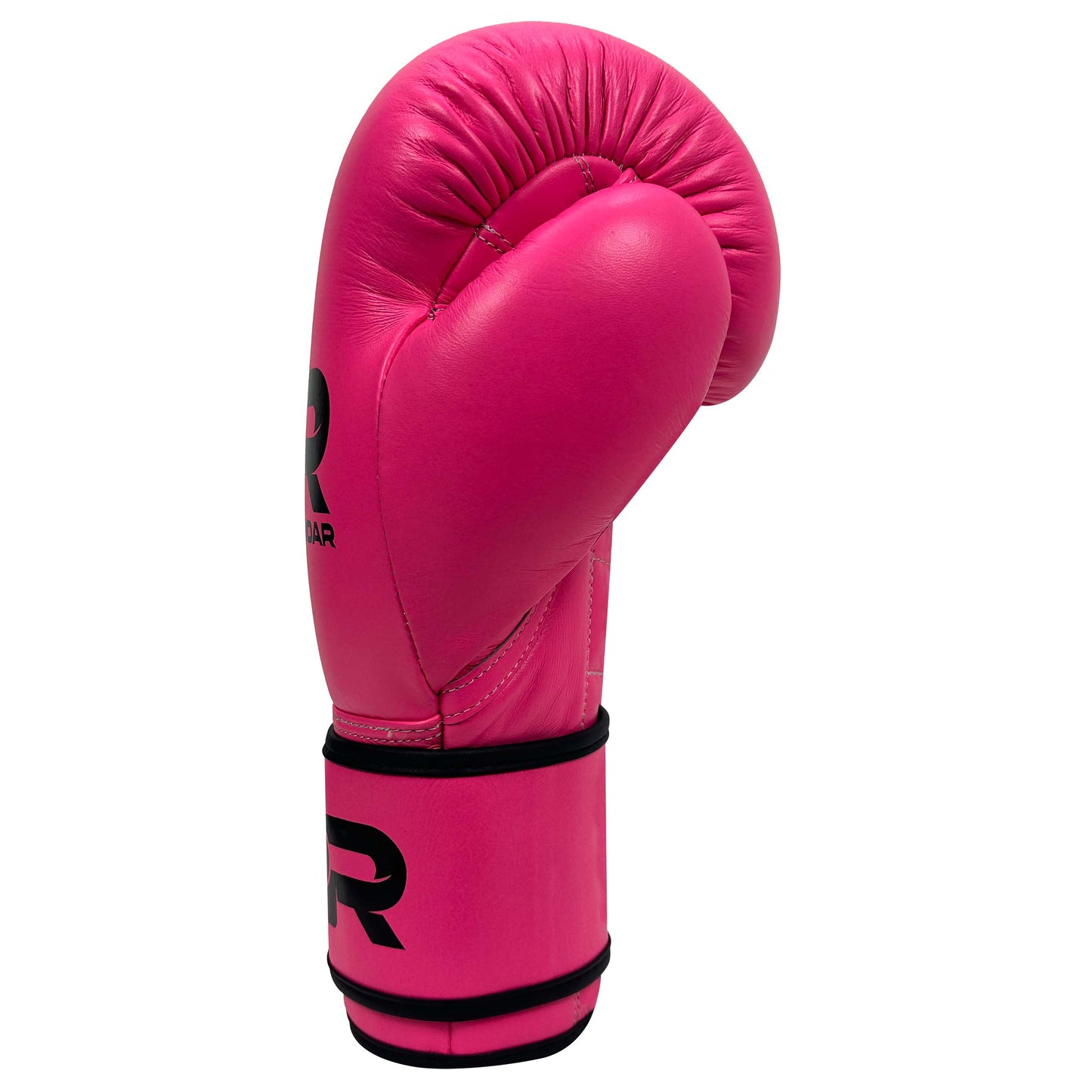 Pure Leather Boxing Gloves Set – Gloves, Hand Wraps & Storage Box [Pink]