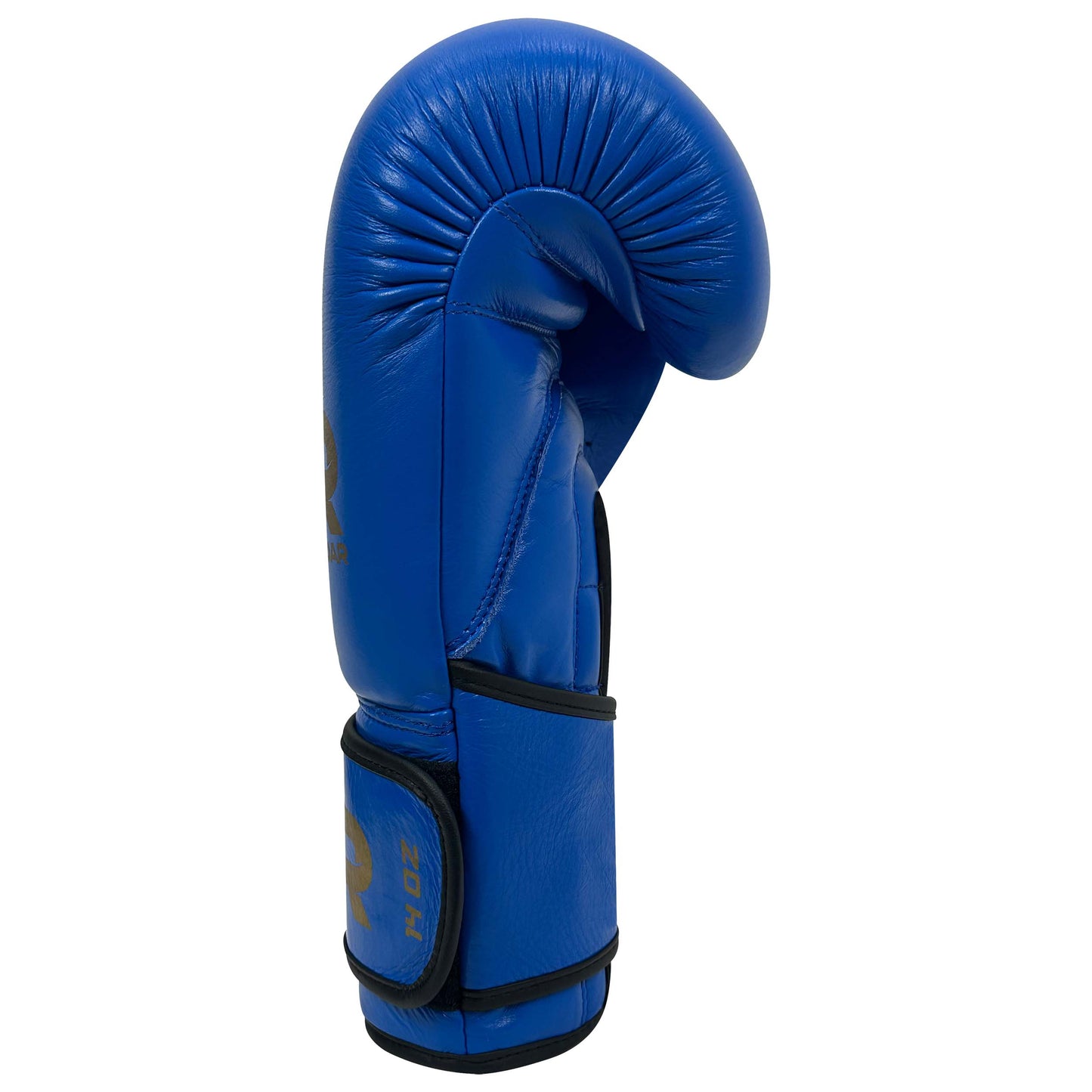 Pure Leather Boxing Gloves Set – Gloves, Hand Wraps & Storage Box [Blue]
