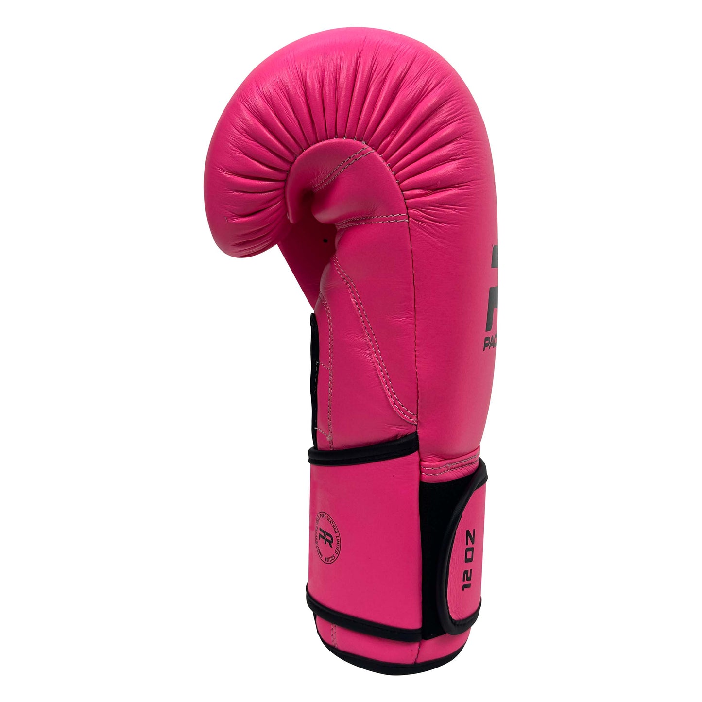 Pure Leather Boxing Gloves Set – Gloves, Hand Wraps & Storage Box [Pink]